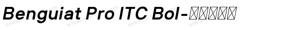 Benguiat Pro ITC Bol字体转换